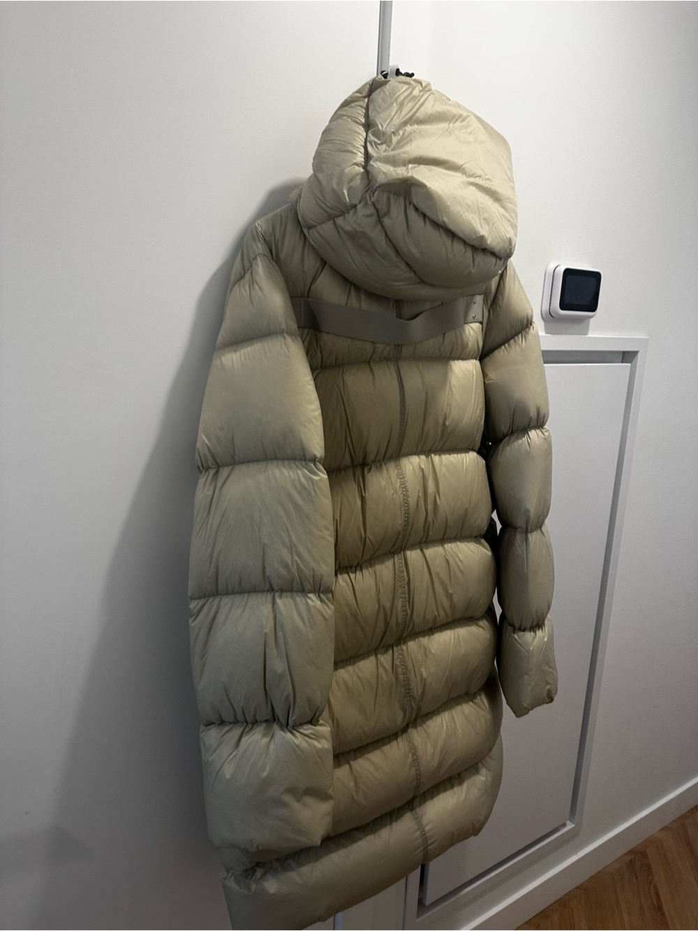 Rick Owens Oversized Puffer Jacket in Light Olive - Picture 8 of 10